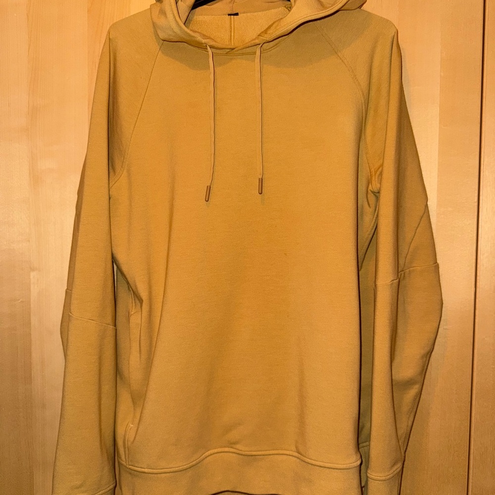 lululemon athletica Yellow Pullover Hoodie with Drawstrings and Relaxed Fit